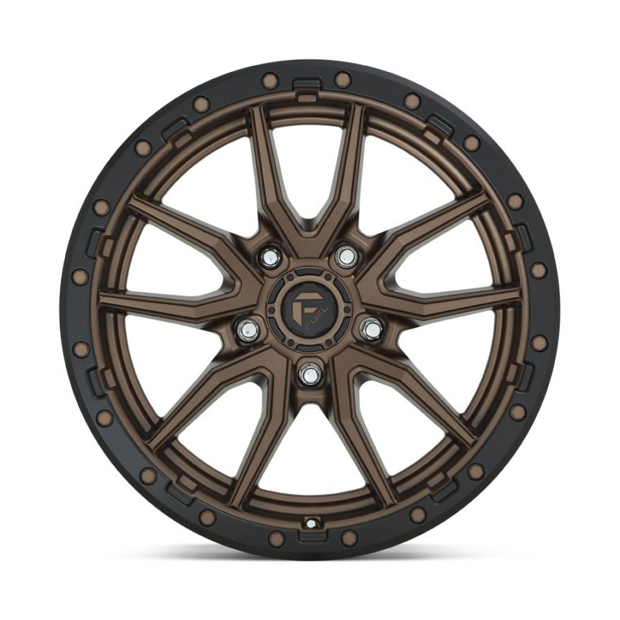 Fuel Wheels<br>Rebel Matte Bronze Black Lip (17x9)